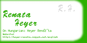 renata heyer business card